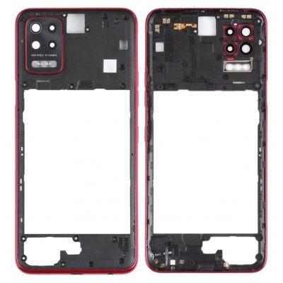 Middle Frame Ring Only For Lg Q52 Red By - Maxbhi Com