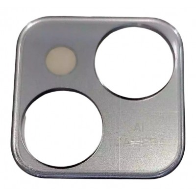 Camera Lens Glass With Frame For Doogee T10 Silver By - Maxbhi Com