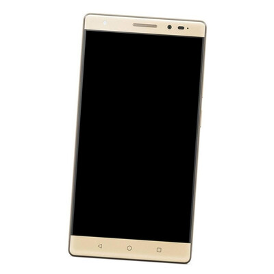 Camera Lens Glass with Frame for Lenovo Phab 2 Plus Black & Champagne Gold