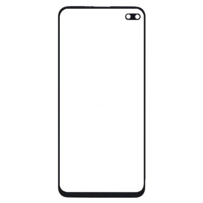 Replacement Front Glass For Realme 6 Pro Black By - Maxbhi Com
