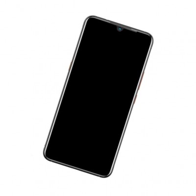 Camera Lens Glass with Frame for Vivo iQOO Black