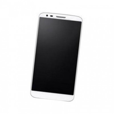 Camera Lens Glass with Frame for LG G2 LS980 White