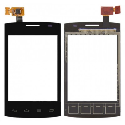 Touch Screen Digitizer For Lg Optimus L1 Dual E420 Black By - Maxbhi Com