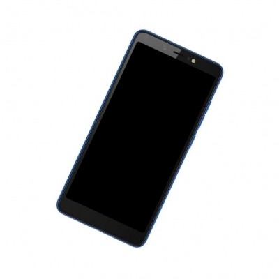 Camera Lens Glass with Frame for Tecno Camon iAce 2 Blue