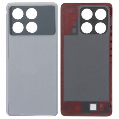 Back Panel Cover For Xiaomi Poco X6 Pro Grey - Maxbhi Com