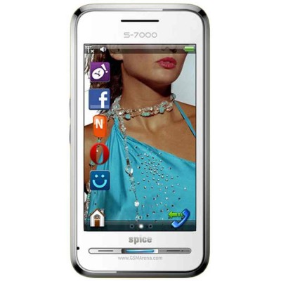 Touch Screen for Spice S-7000 - White