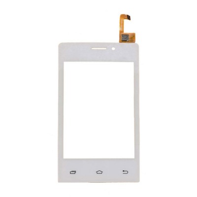 Touch Screen Digitizer For Intex Aqua V4 Silver By - Maxbhi Com