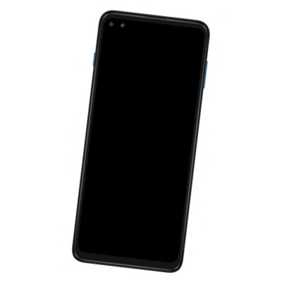 Camera Lens Glass with Frame for Motorola Moto G 5G Plus Blue