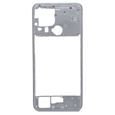 Middle Frame Ring Only For Oppo A15s White By - Maxbhi Com