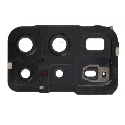 Camera Lens Glass With Frame For Huawei P40 Pro Plus White By - Maxbhi Com