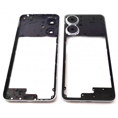 Middle Frame Ring Only For Xiaomi Redmi 13c 5g Silver By - Maxbhi Com