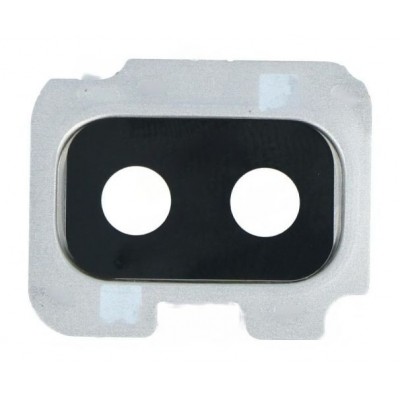 Camera Lens Glass With Frame For Samsung Galaxy J8 2018 White By - Maxbhi Com