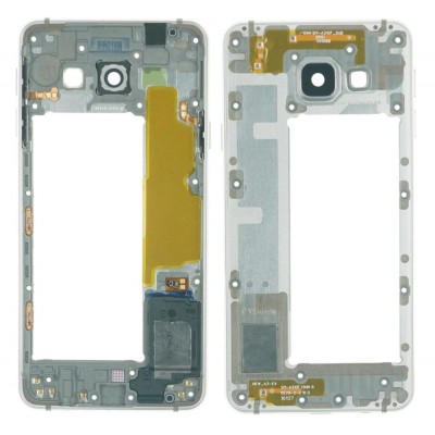 Middle Frame Ring Only For Samsung Galaxy A3 2016 Black By - Maxbhi Com