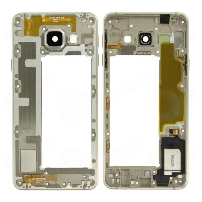 Middle Frame Ring Only For Samsung Galaxy A3 2016 Gold By - Maxbhi Com