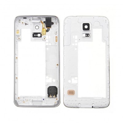 Middle Frame Ring Only For Samsung Galaxy S5 Octacore White By - Maxbhi Com