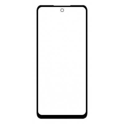 Replacement Front Glass For Itel P55 Plus Black By - Maxbhi Com