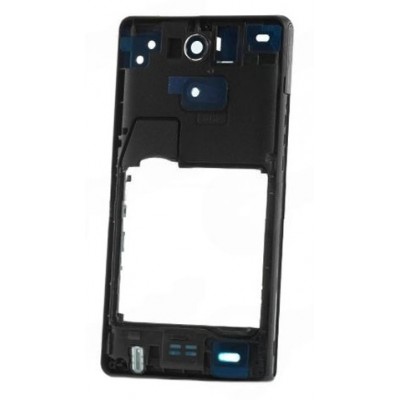 Middle Frame Ring Only For Sony Xperia Zr Black By - Maxbhi Com