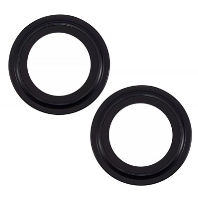 Camera Lens Glass with Frame for Apple iPhone 14 Plus Black