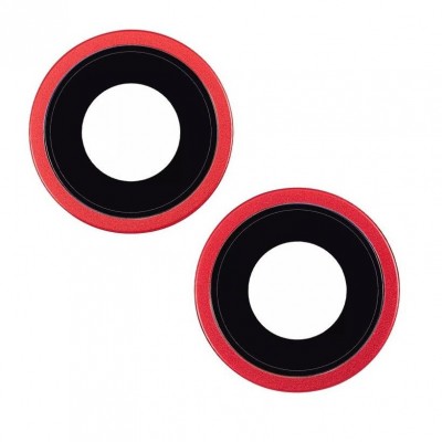 Camera Lens Glass with Frame for Apple iPhone 14 Plus Red