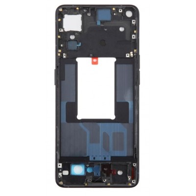 Lcd Frame Middle Chassis For Oppo Reno7 Pro 5g Black By - Maxbhi Com