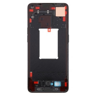 Lcd Frame Middle Chassis For Oppo Reno7 Pro 5g Black By - Maxbhi Com