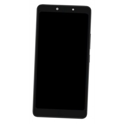 Lcd Frame Middle Chassis For Itel A55 Black By - Maxbhi Com