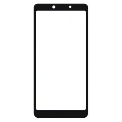 Replacement Front Glass For Itel A55 Black By - Maxbhi Com