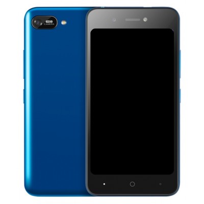 Back Panel Cover For Itel A35 Blue - Maxbhi Com
