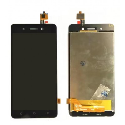 Lcd With Touch Screen For Itel A16 Black By - Maxbhi Com