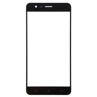 Replacement Front Glass For Asus Zenfone 3 Zoom Ze553kl Black By - Maxbhi Com