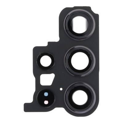 Camera Lens Glass With Frame For Samsung Galaxy S23 Ultra Black By - Maxbhi Com