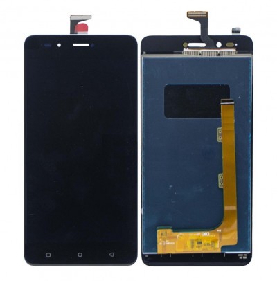 Lcd With Touch Screen For Lava Z90 Black By - Maxbhi Com