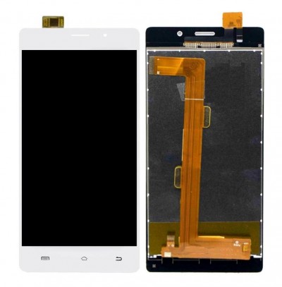 Lcd With Touch Screen For Intex Aqua Lions 3g White By - Maxbhi Com