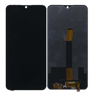 Lcd With Touch Screen For Lava Z93 Blue By - Maxbhi Com