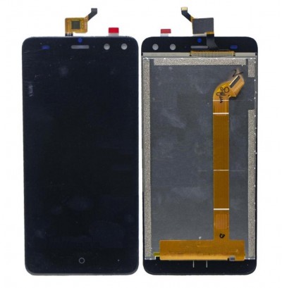 Lcd With Touch Screen For Intex Elyt Dual Black By - Maxbhi Com