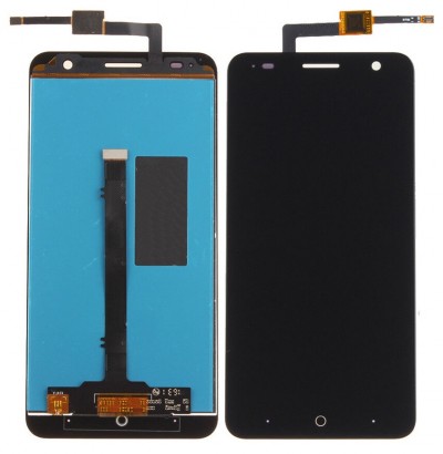 Lcd With Touch Screen For Zte Blade V7 Black By - Maxbhi Com