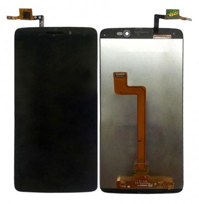 Lcd With Touch Screen For Alcatel One Touch Idol 3 Black By - Maxbhi Com