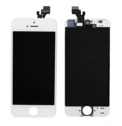 Lcd With Touch Screen For Apple Iphone 5s Silver By - Maxbhi Com