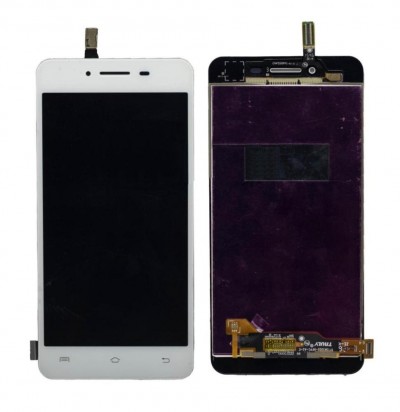 Lcd With Touch Screen For Vivo V1 White By - Maxbhi Com