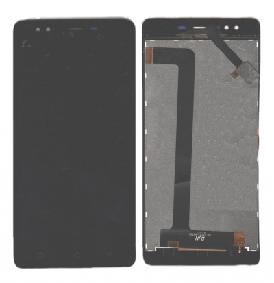 Lcd With Touch Screen For Intex Aqua Selfie Black By - Maxbhi Com