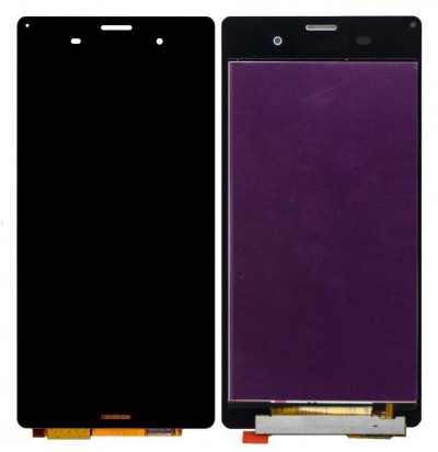 Lcd With Touch Screen For Sony Xperia Z3 Dual D6633 Black By - Maxbhi Com