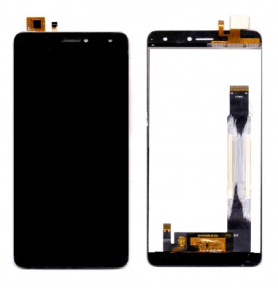 Lcd With Touch Screen For Intex Cloud S9 Black By - Maxbhi Com