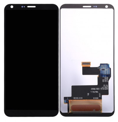Lcd With Touch Screen For Lg Q6 Plus Black By - Maxbhi Com