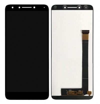 Lcd With Touch Screen For Alcatel 7 Black By - Maxbhi Com