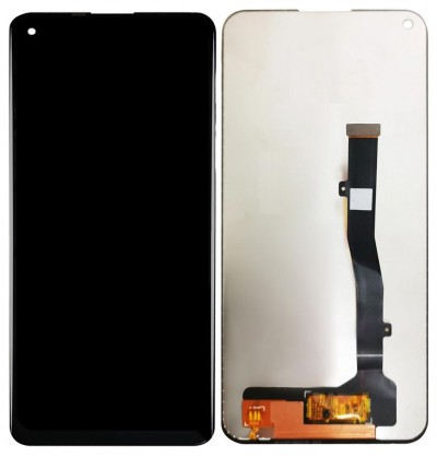 Lcd With Touch Screen For Zte Blade V2020 5g Black By - Maxbhi Com