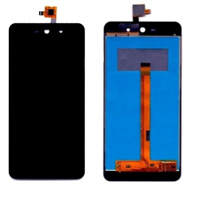 Lcd With Touch Screen For Micromax Canvas Selfie Lens Q345 Black By - Maxbhi Com