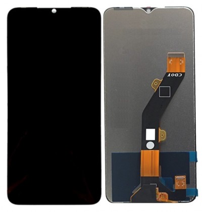 Lcd With Touch Screen For Infinix Smart 7 India Black By - Maxbhi Com