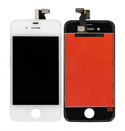 Lcd With Touch Screen For Apple Iphone 4 White By - Maxbhi Com