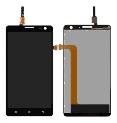 Lcd With Touch Screen For Lenovo S856 Black By - Maxbhi Com