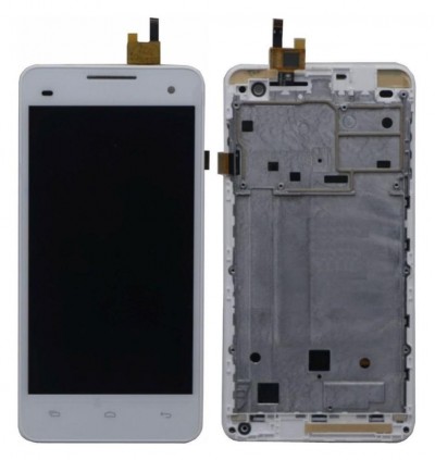 Lcd With Touch Screen For Micromax A190 Canvas Hd Plus White By - Maxbhi Com